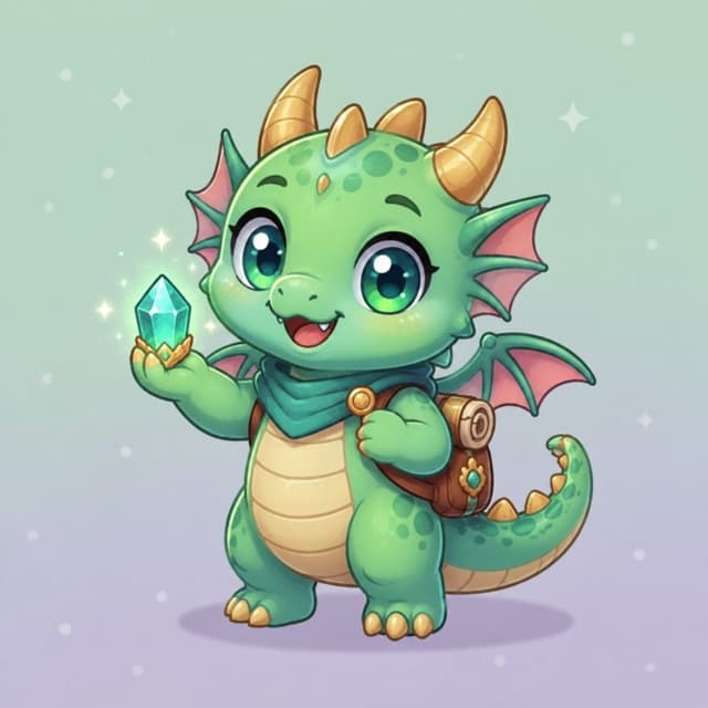 Emerald Crystal Dragon